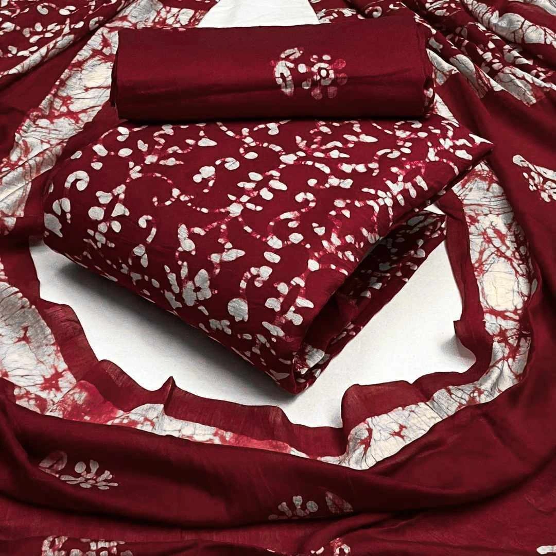 New Unstitched Batik Three Piece Collection For Women
