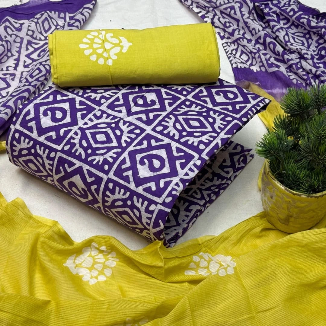 New Unstitched Batik Three Piece Collection For Women